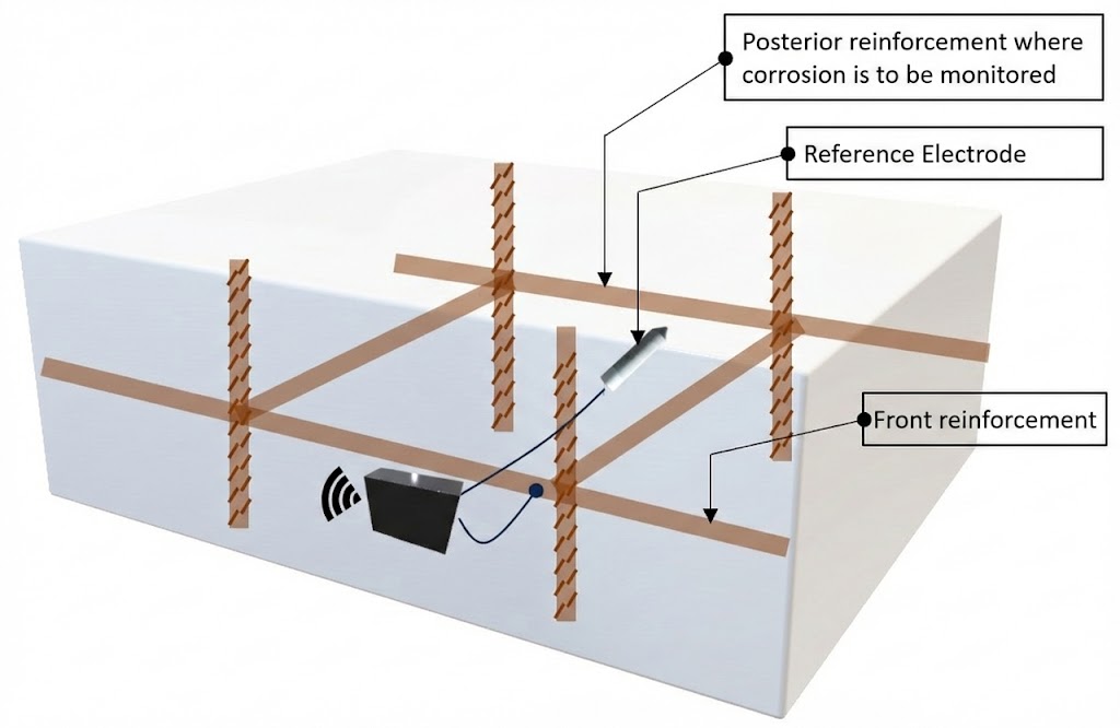 WSRE-meter. Ejemplo colocación componentes de medicion