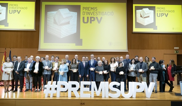 Imagen de la gala de la tercera edición de los Premios de Investigación UPV